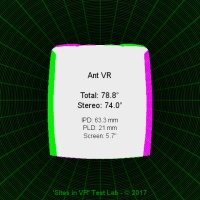 Field of view of the Ant VR viewer.