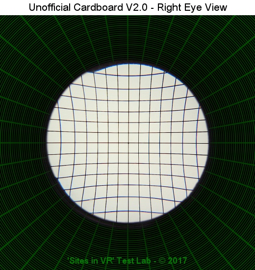 View from the right lens of the Unofficial Cardboard V2.0 viewer.