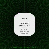 Field of view of the Leap-HD viewer.