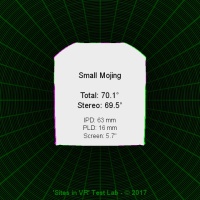 Field of view of the Small Mojing viewer.