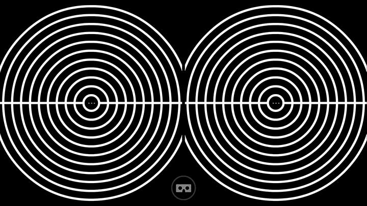 Sites in VR app's vertical center alignment screen.