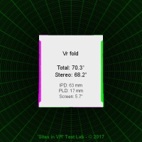 Field of view of the Vr fold viewer.