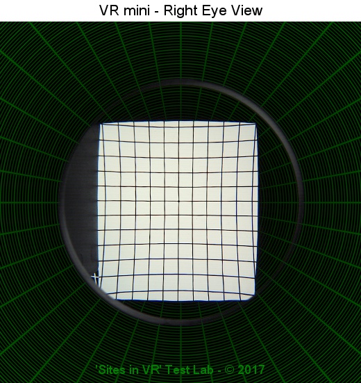 View from the right lens of the VR mini viewer.