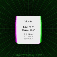 Field of view of the VR mini viewer.